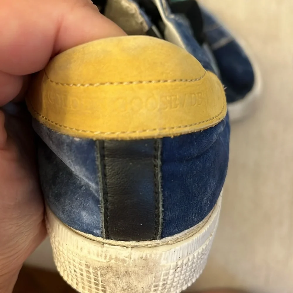Golden Goose May Sneakers in Blue Velvet size 40 - Picture 6 of 10